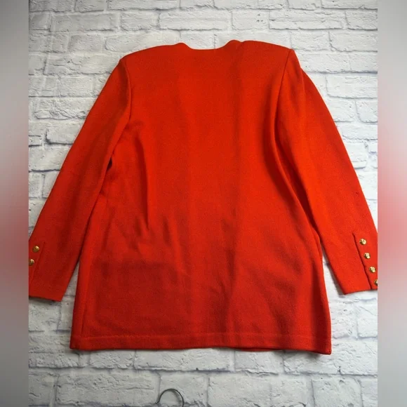 Vintage St. John 3 Piece Knit Suit in “Pumpkin Orange” Size L. Dog Show. Luxury. - Picture 3 of 16